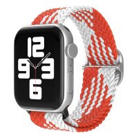 Newface Apple Watch 45mm Star Kordon - Beyaz-Kırmızı