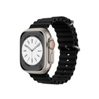 Newface Apple Watch 42mm Ocean Kordon - Siyah