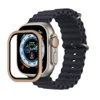 Newface Apple Watch Ultra 49mm Alüminyum Kasa Cam Ekran Koruyucu - Yıldız Işığı