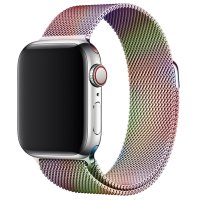 Newface Apple Watch Ultra 49mm Metal Mıknatıslı Kordon - Rainbow