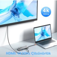 Newface Dönüştürücü 10in1 Hub SW10V - Gri