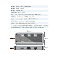 Newface Dönüştürücü 10in1 Hub SW10V - Gri