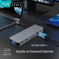 Newface Dönüştürücü 13in1 Hub 117 - Gri