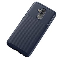 Newface Huawei Mate 20 Lite Kılıf Auto Focus Karbon Kapak - Lacivert