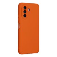Newface Huawei Nova Y70 Kılıf Nano içi Kadife Silikon - Turuncu