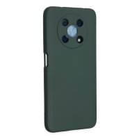 Newface Huawei Nova Y90 Kılıf Nano içi Kadife Silikon - Koyu Yeşil