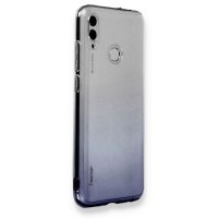 Newface Huawei P Smart 2019 Kılıf Lüx Çift Renkli Silikon - Siyah
