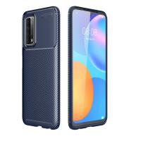 Newface Huawei P Smart 2021 Kılıf Focus Karbon Silikon - Lacivert