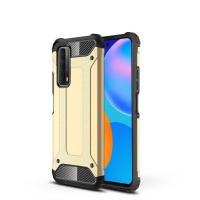 Newface Huawei P Smart 2021 Kılıf Tank Silikon Kapak - Gold