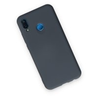 Newface Huawei P20 Lite Kılıf Nano içi Kadife Silikon - Gri