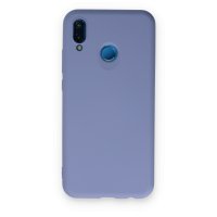 Newface Huawei P20 Lite Kılıf Nano içi Kadife Silikon - Lila