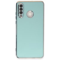 Newface Huawei P30 Lite Kılıf Volet Silikon - Açık Yeşil