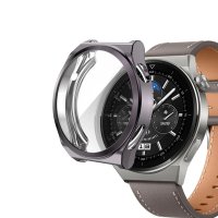 Newface Huawei Watch GT3 Pro 43mm Dota Camlı Kasa Ekran Koruyucu - Uzay Grisi