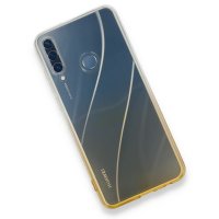 Newface Huawei Y6P Kılıf Lüx Çift Renkli Silikon - Sarı