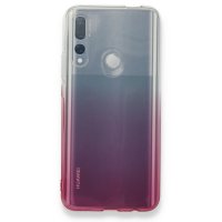 Newface Huawei Y9 Prime 2019 Kılıf Lüx Çift Renkli Silikon - Pembe