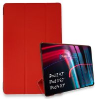Newface iPad 3 9.7 Kılıf Tablet Smart Kılıf - Kırmızı