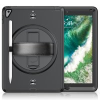 Newface iPad 9.7 (2018) Kılıf Strap-C Otterbox Tablet Kapak - Siyah