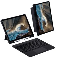 Newface iPad Pro 11 (2018) Kılıf İnter Ledli Klavyeli Tablet Kılıfı - Siyah
