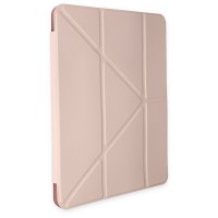 Newface iPad Pro 11 (2018) Kılıf Kalemlikli Hugo Tablet Kılıfı - Rose Gold