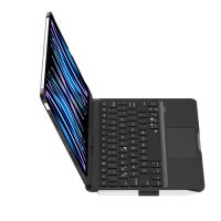 Newface iPad Pro 11 (2024) F11 ATS Kılıf Magic Dönen Klavyeli Tablet Kılıf - Siyah