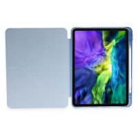 Newface iPad Pro 12.9 (2018) Kılıf Kalemlikli Hugo Tablet Kılıfı - Mavi