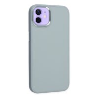 Newface iPhone 11 Kılıf Asya Deri Silikon - Sierra Blue