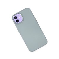 Newface iPhone 11 Kılıf Asya Deri Silikon - Sierra Blue