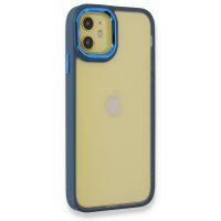 Newface iPhone 11 Kılıf Dora Kapak - Mavi