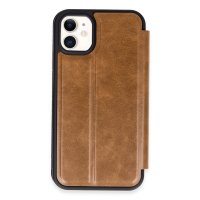 Newface iPhone 11 Kılıf Flip Cover - Taba