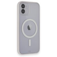 Newface iPhone 11 Kılıf Grand Magneticsafe Kapak - Beyaz
