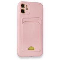 Newface iPhone 11 Kılıf Kelvin Kartvizitli Silikon - Pembe