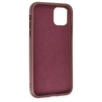 Newface iPhone 11 Kılıf King Kapak - Bordo-Siyah