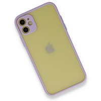 Newface iPhone 11 Kılıf Montreal Silikon Kapak - Mor