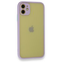 Newface iPhone 11 Kılıf Montreal Silikon Kapak - Mor