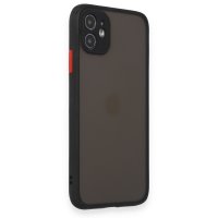 Newface iPhone 11 Kılıf Montreal Silikon Kapak - Siyah