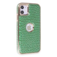 Newface iPhone 11 Kılıf Snake Kapak - Koyu Yeşil