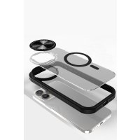 Newface iPhone 11 Kılıf Teleskop Lens Magsafe Silikon Kapak - Koyu Yeşil