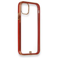 Newface iPhone 12 Mini Kılıf Liva Silikon - Kırmızı