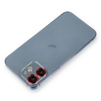 Newface iPhone 11 Metal Kamera Lens Koruma Cam - Kırmızı