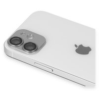 Newface iPhone 11 Pers Alüminyum Kamera Lens - Gümüş