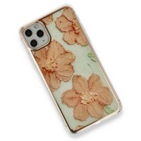 Newface iPhone 11 Pro Kılıf Çiçekli Silikon - Rose