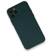 Newface iPhone 11 Pro Kılıf Color Lens Silikon - Yeşil