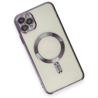 Newface iPhone 11 Pro Kılıf Kross Magneticsafe Kapak - Mor