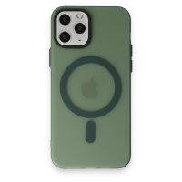 Newface iPhone 11 Pro Kılıf Lodos Magneticsafe Mat Kapak - Köknar Yeşili