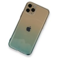 Newface iPhone 11 Pro Kılıf Lüx Çift Renkli Silikon - Mavi