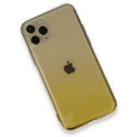 Newface iPhone 11 Pro Kılıf Lüx Çift Renkli Silikon - Sarı