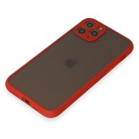 Newface iPhone 11 Pro Kılıf Montreal Silikon Kapak - Kırmızı