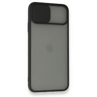 Newface iPhone 11 Pro Kılıf Palm Buzlu Kamera Sürgülü Silikon - Siyah