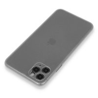 Newface iPhone 11 Pro Kılıf PP Ultra İnce Kapak - Gri