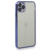 Newface iPhone 11 Pro Kılıf Razer Lensli Silikon - Mor